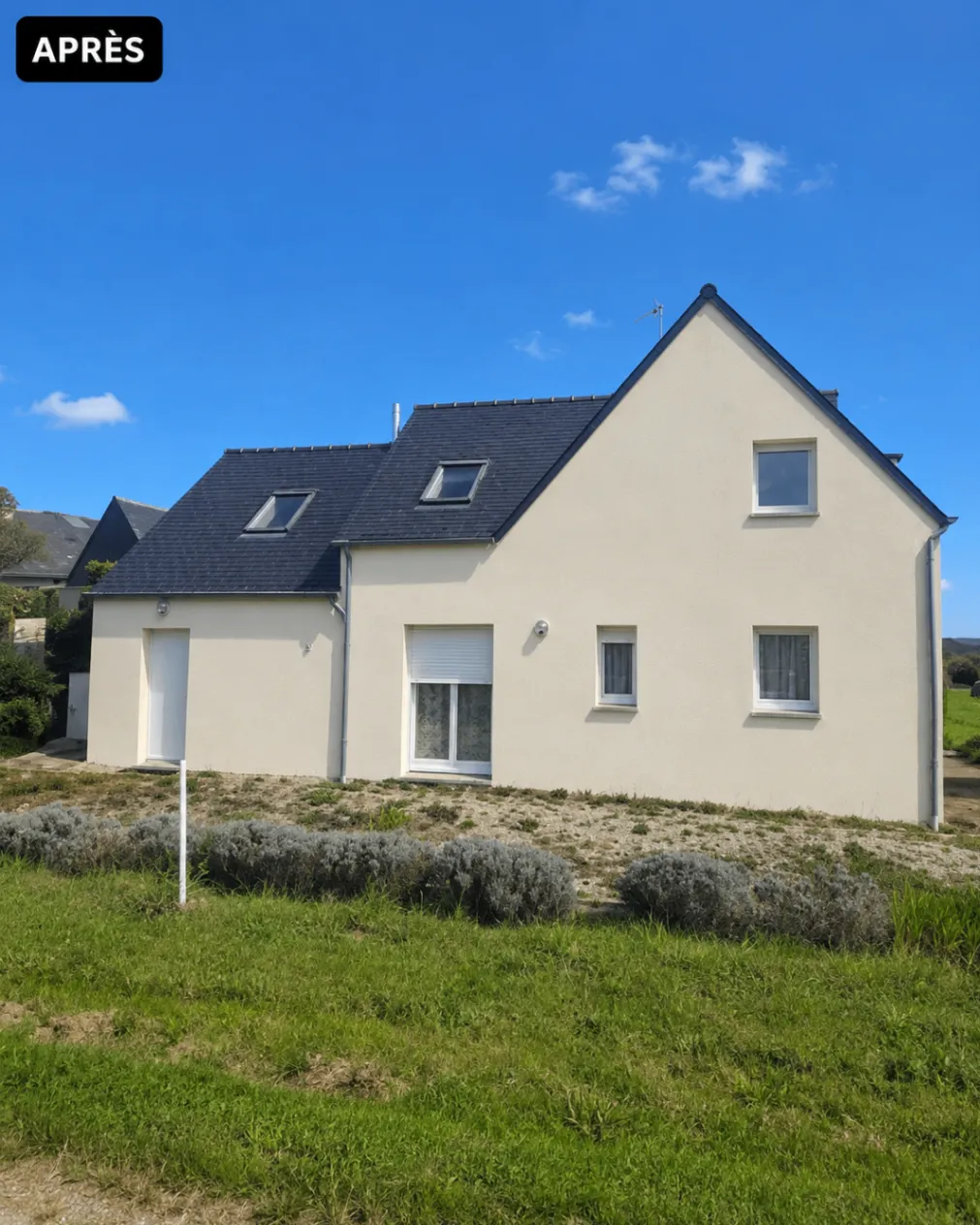 Maison avant après ravalement de façade — après