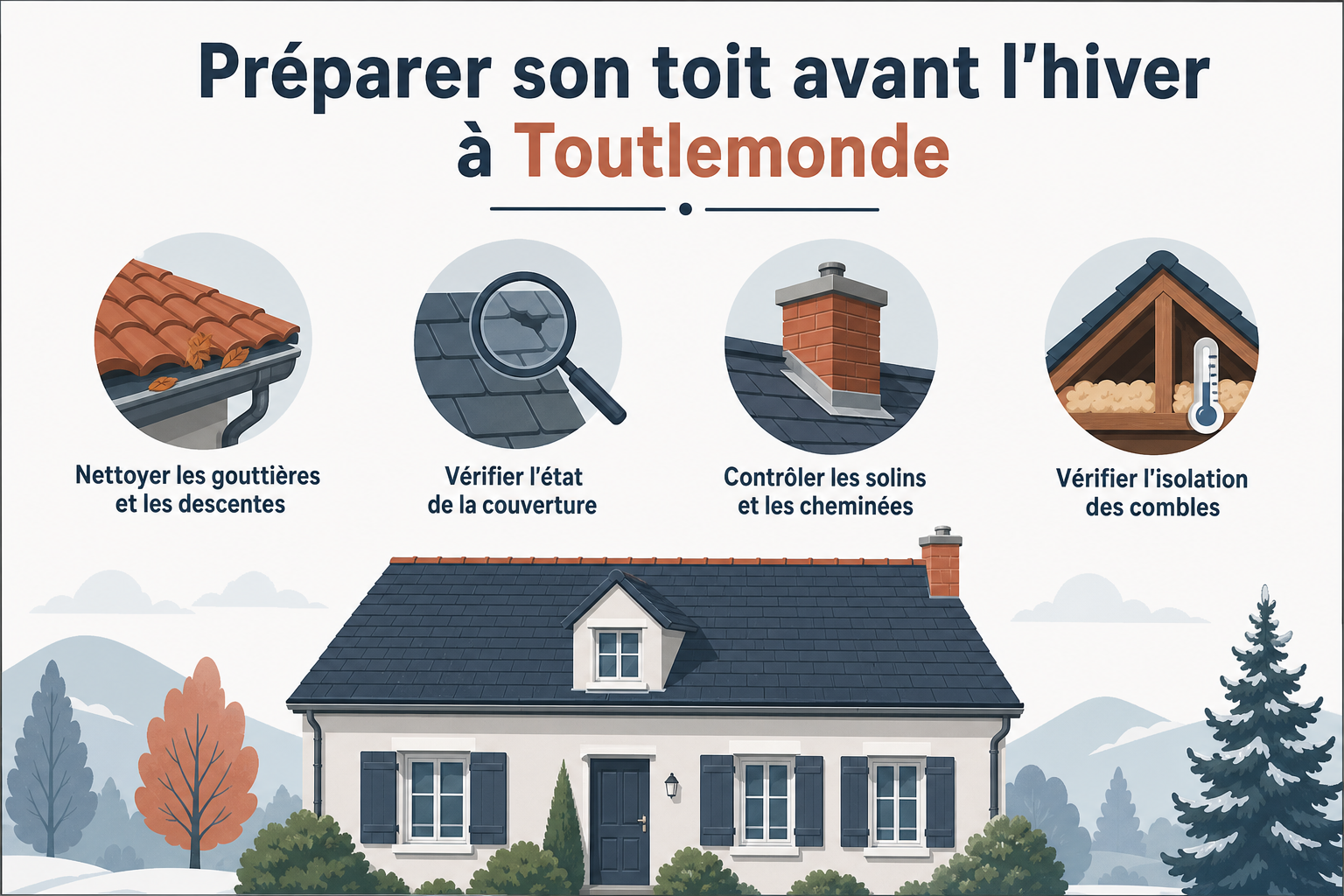 Préparer son toit avant l'hiver à Toutlemonde